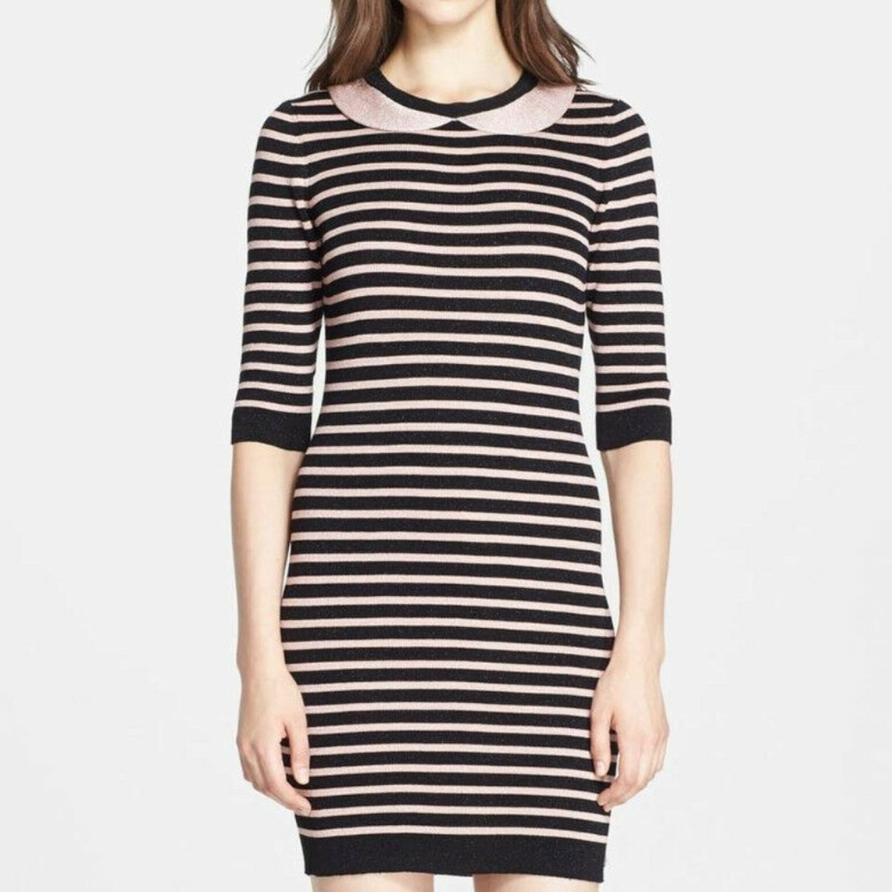 Red Valentino Peter Pan Collar Sweater Dress